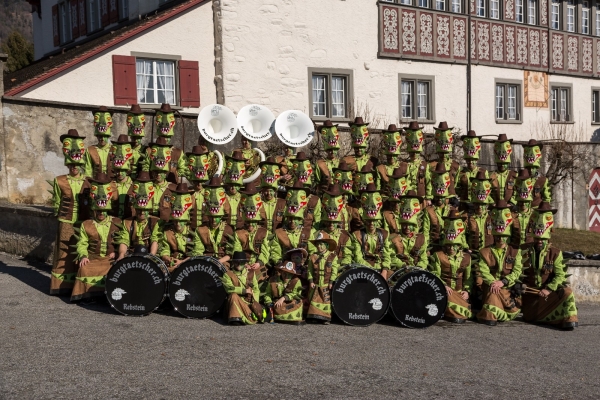 Dundee Gruppenfoto Guggen-Kostüm, Crocodile Dundee
