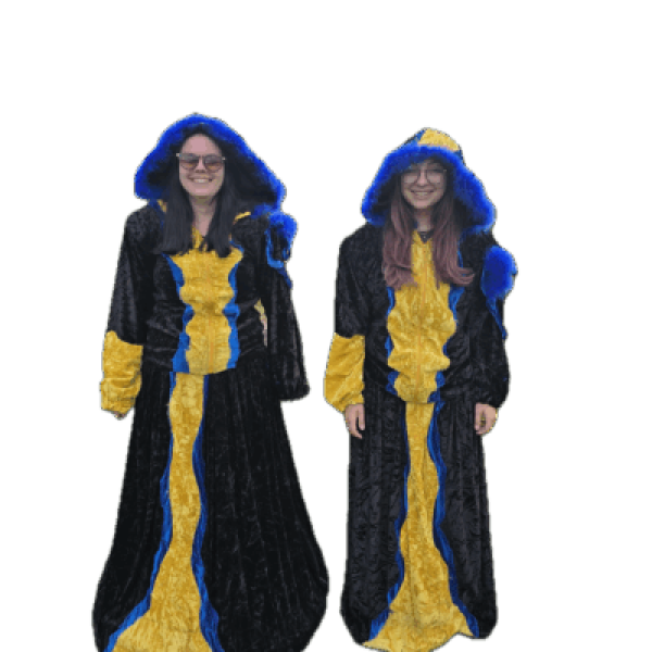 Blau - Gelb Kostüm